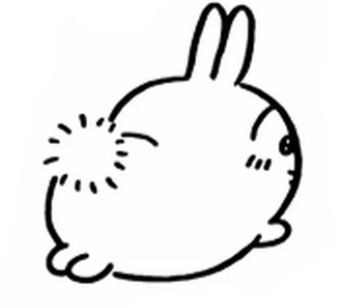 Hình vẽ tối giản dạng sticker cute không màu