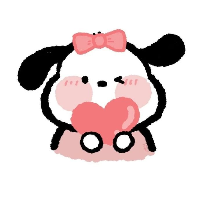 Icon trang trí chat mang phong cách sticker cute