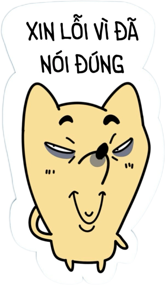 Nhãn dán bựa với gương mặt troll đầy nét giải trí