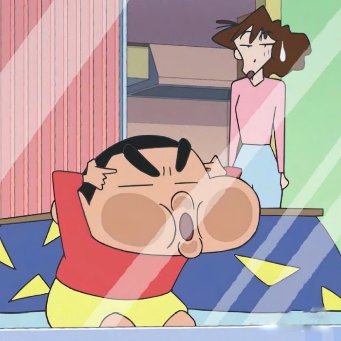 Nhãn dán shin nghịch ngợm mang nét tinh quái