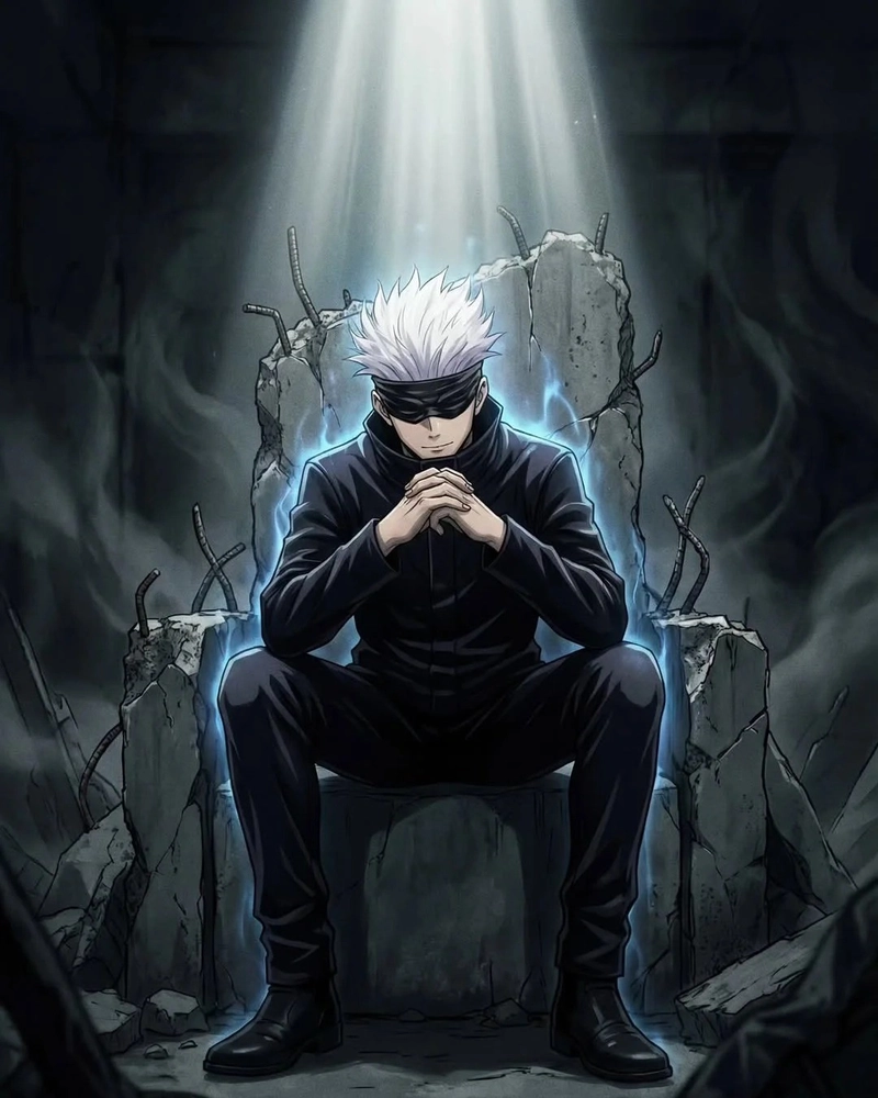 Nhân vật anime Gojo Satoru mang vẻ ngoài đầy cá tính