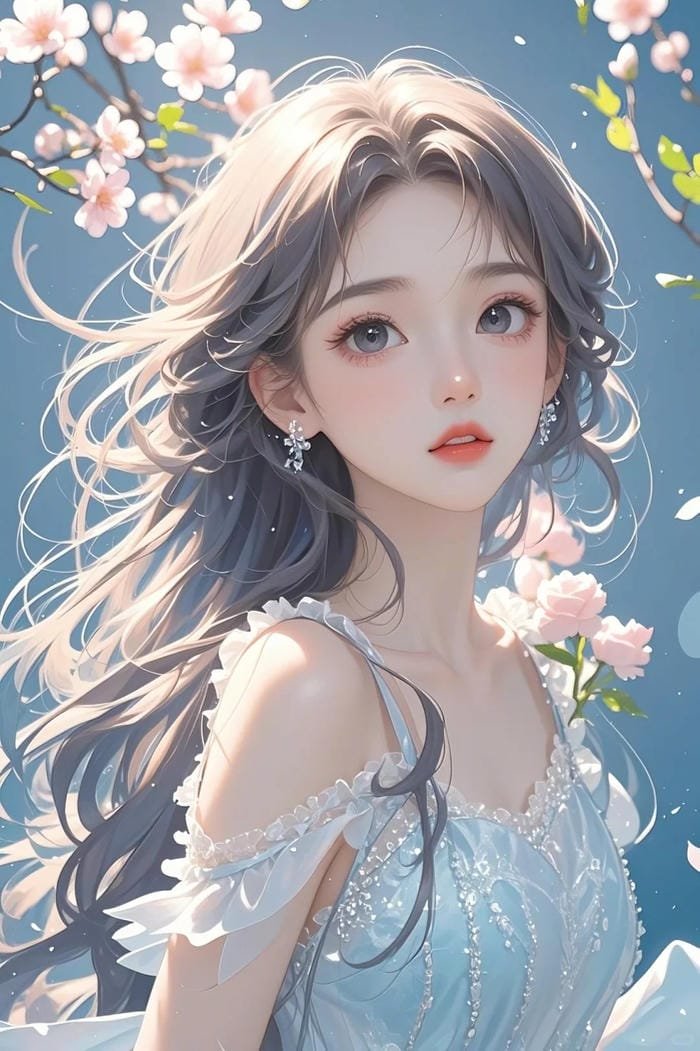 Nhân vật anime nữ dễ thương đáng yêu