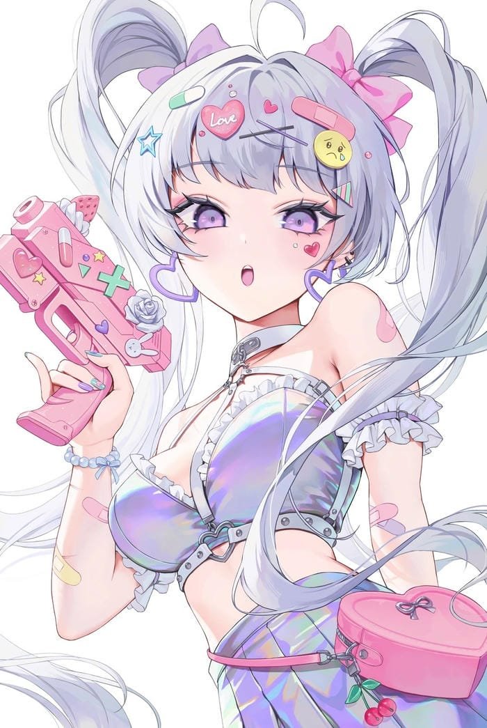 Nhân vật anime nữ phong thái nhẹ nhàng