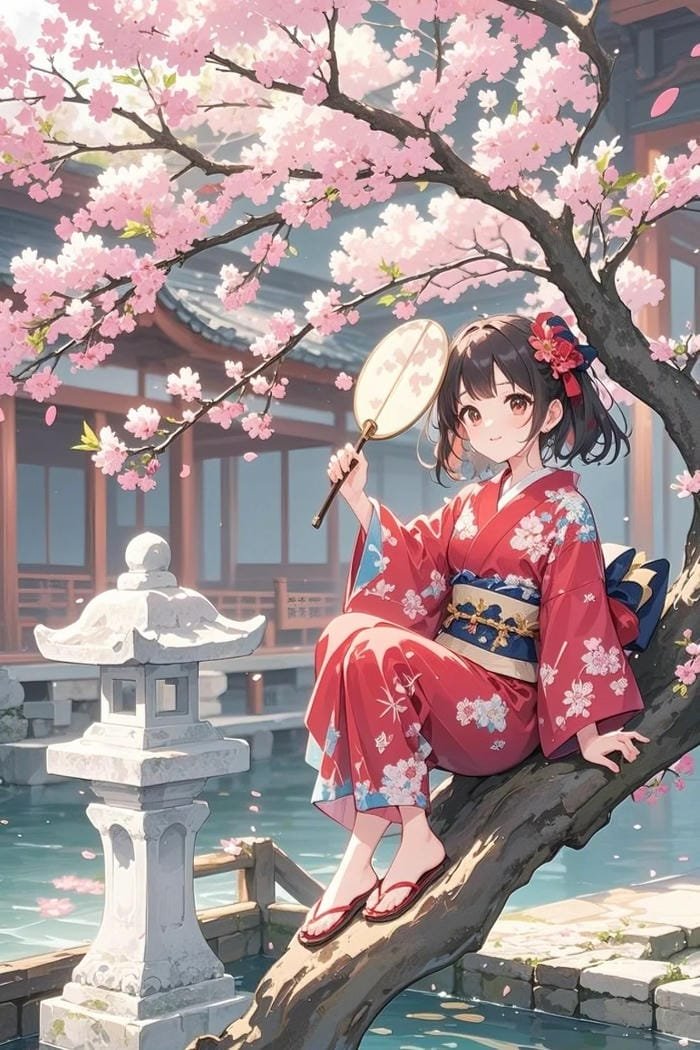 Nhân vật anime nữ trẻ trung nữ tính