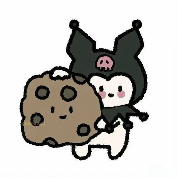 Phong cách kawaii với nhãn dán kuromi