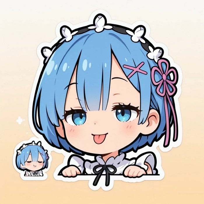 Sticker anime giúp chat thêm vui