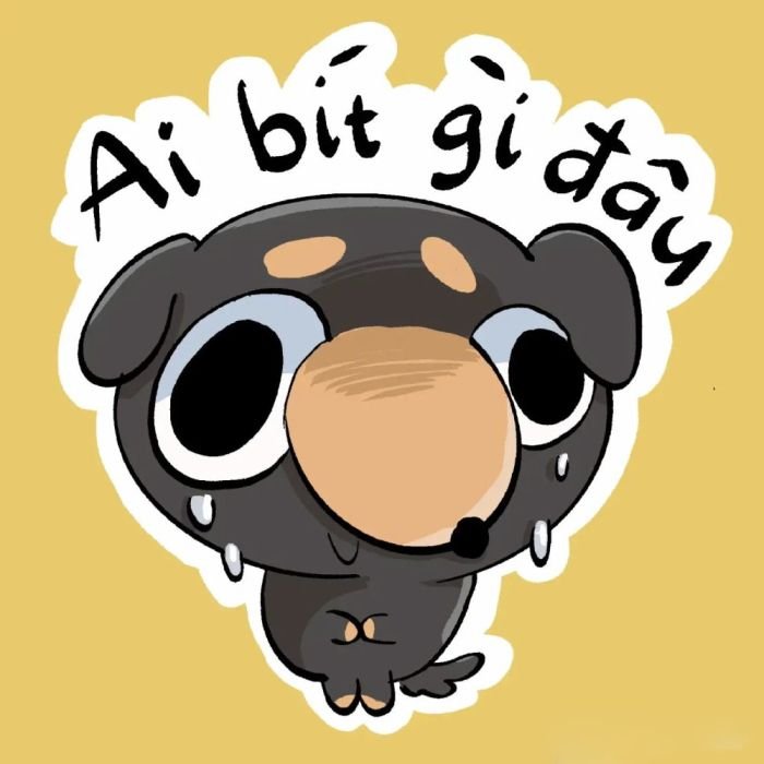 Sticker chữ đơn giản mà bắt mắt