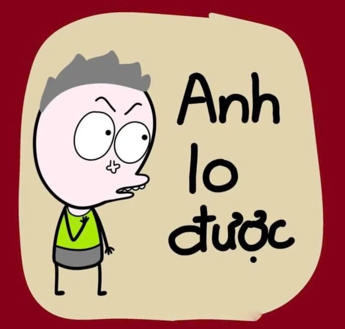 Sticker chữ mang cảm xúc hài hước