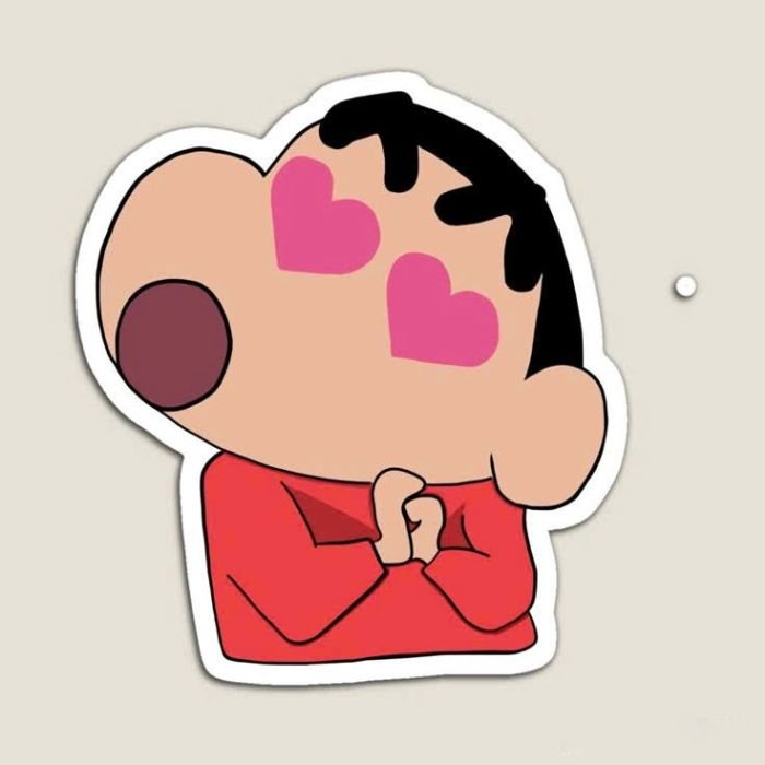 Sticker hoạt hình quen thuộc nhãn dán shin