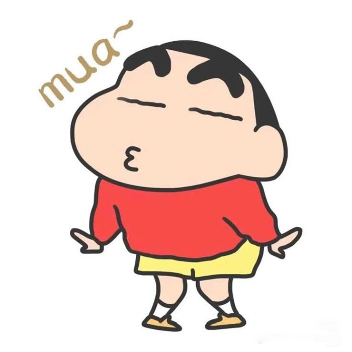 Sticker meme dùng trong nhãn dán shin messenger