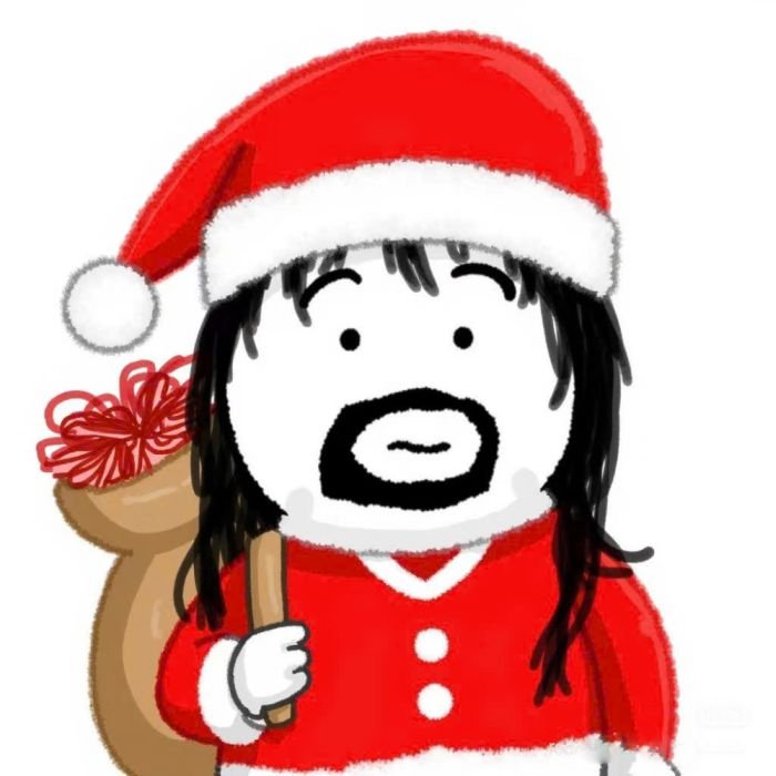 Sticker noel phong cách Giáng Sinh dễ thương