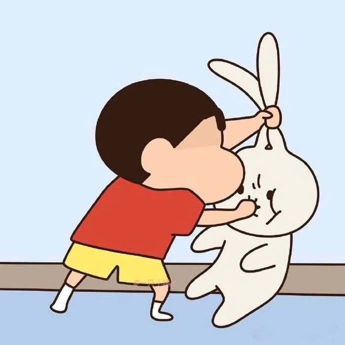 Sticker tuổi thơ nhãn dán shin trên messenger