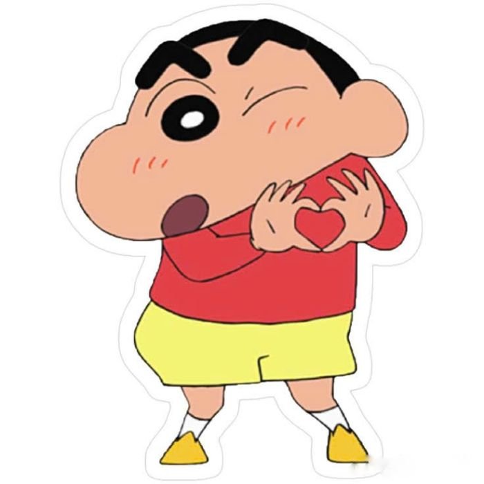 Tạo không khí vui nhộn với nhãn dán shin