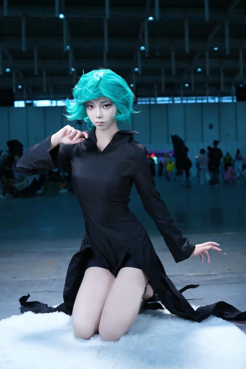 Tatsumaki cosplay outfit anime chất liệu cao cấp