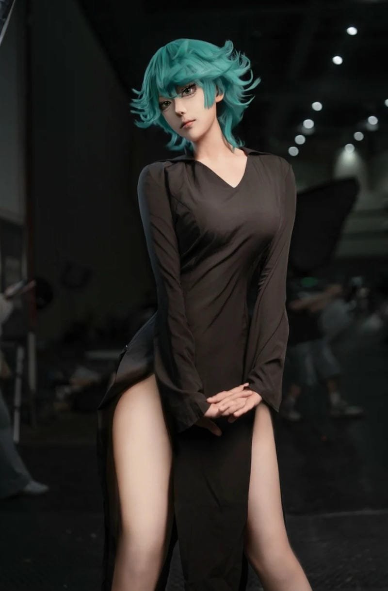 Tatsumaki cosplay outfit manga độc đáo, chi tiết cao