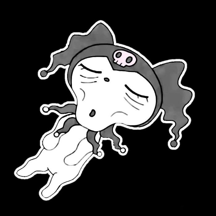 Trang trí vật dụng bằng nhãn dán kuromi