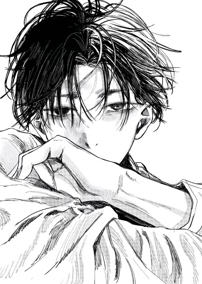 Tranh vẽ anime nam có ánh mắt sắc đầy cá tính