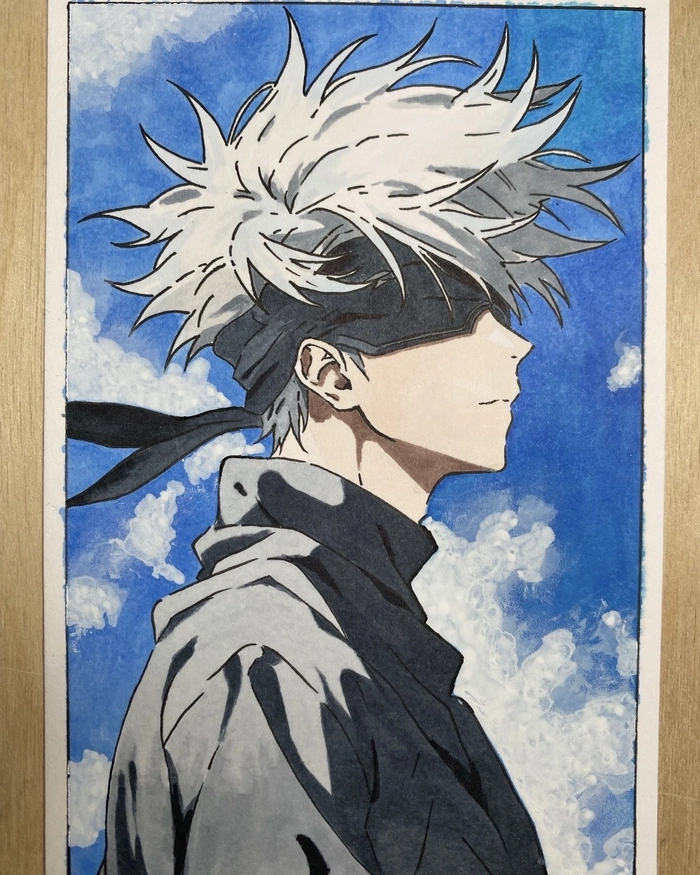 Tranh vẽ anime nam mang nét lạnh lùng đầy cuốn hút