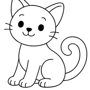 Vui nhộn sinh động tô màu con mèo