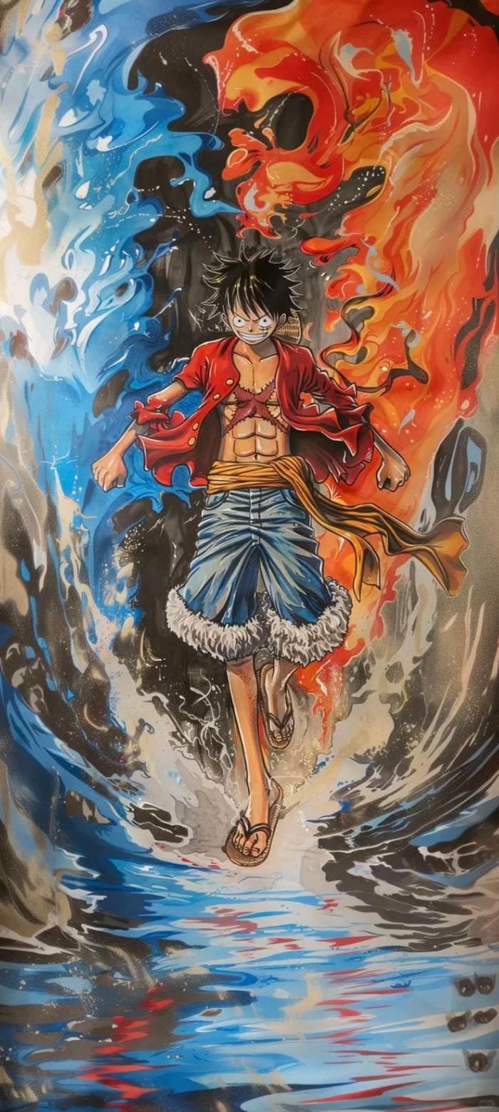 ảnh Luffy với trái ác quỷ