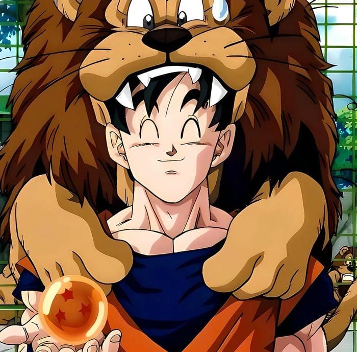 ảnh SonGoku phong thái chiến binh Saiyan