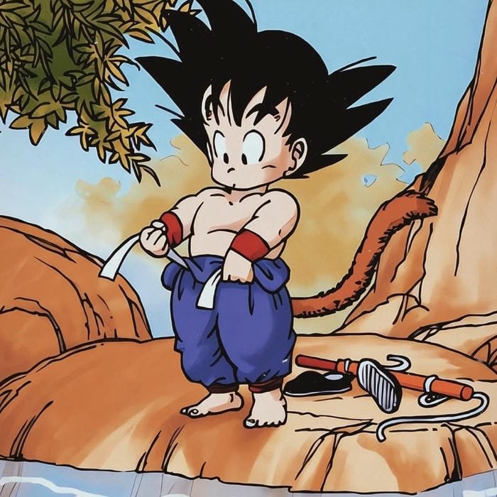 ảnh SonGoku trạng thái Super Saiyan