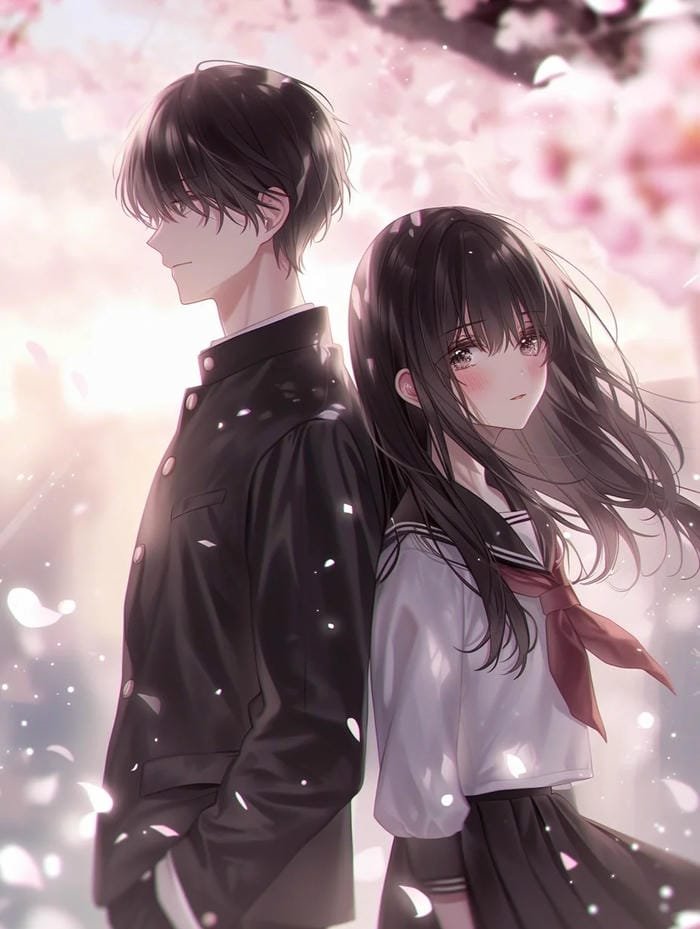 ảnh anime boy girl cute