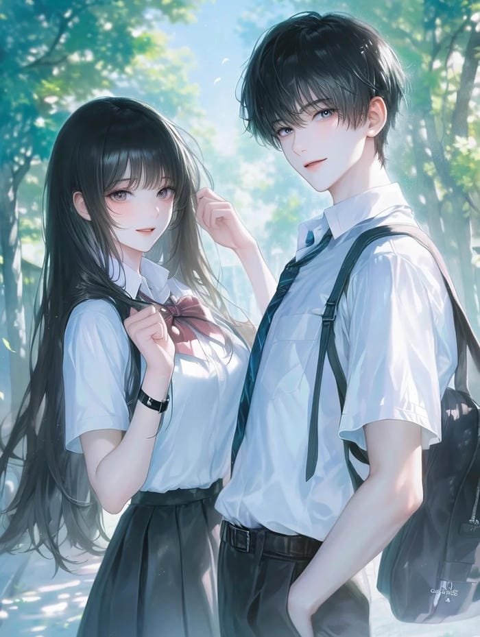 ảnh anime couple lãng mạn