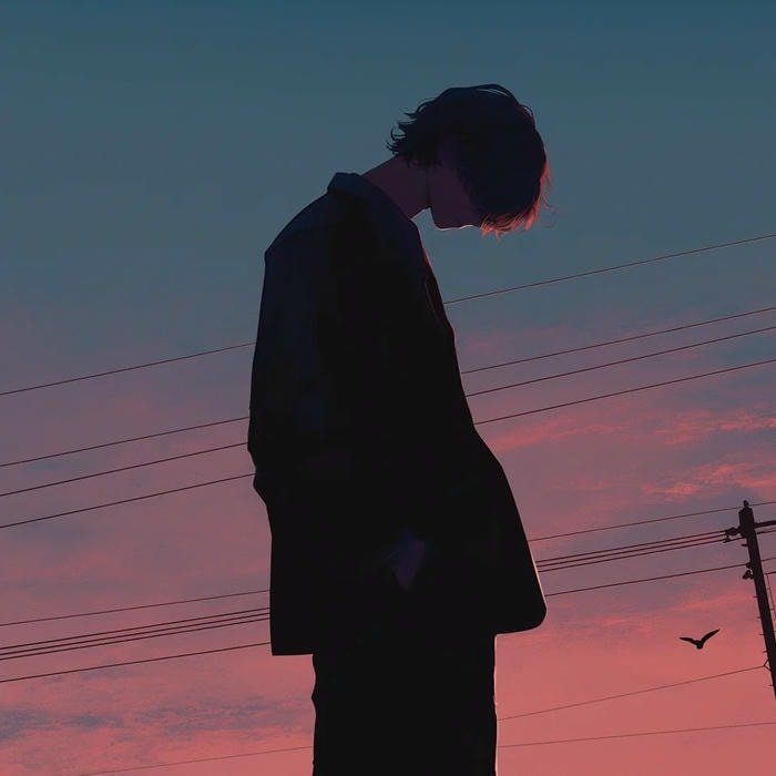 ảnh anime nam buồn ánh mắt u sầu