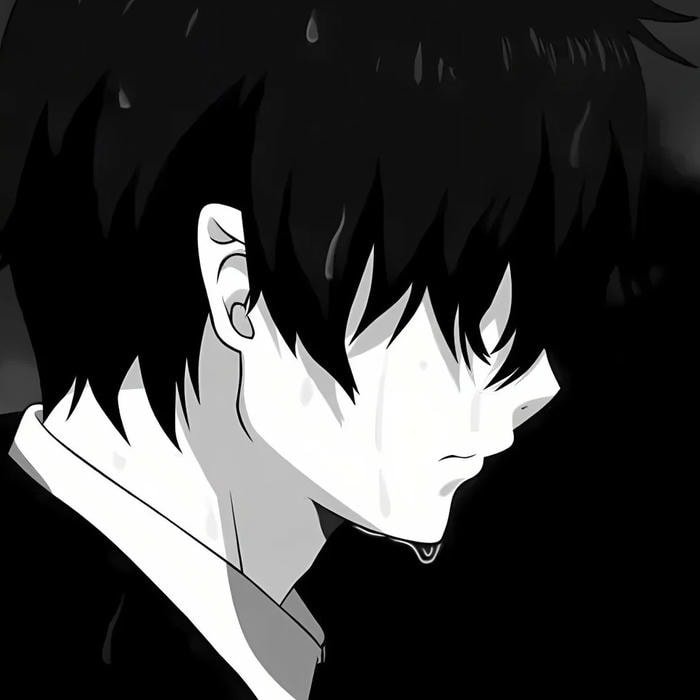 ảnh anime nam buồn cảm xúc sâu lắng