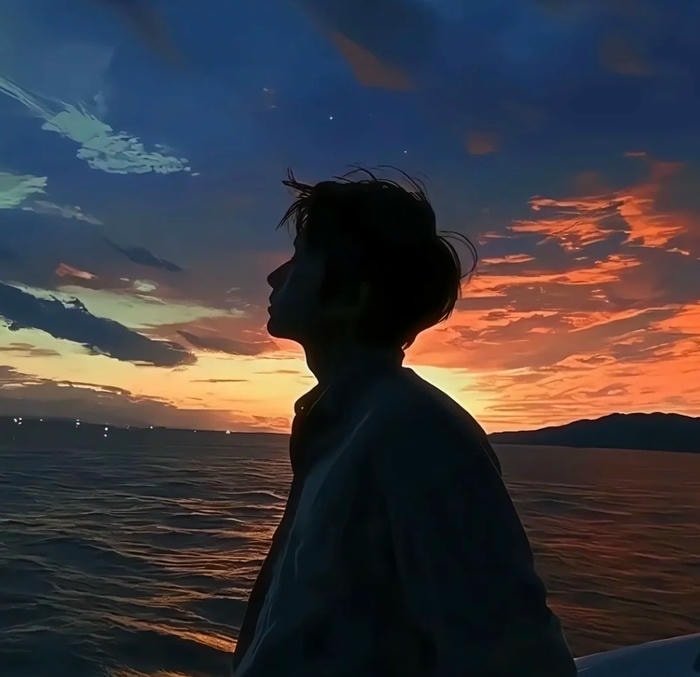 ảnh anime nam buồn tâm trạng cô đơn