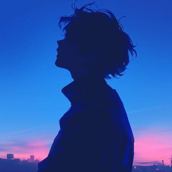 ảnh anime nam buồn tâm trạng nặng nề