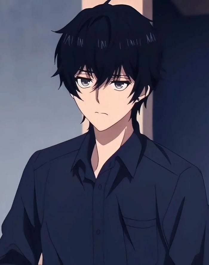 ảnh anime nam mặc sơ mi