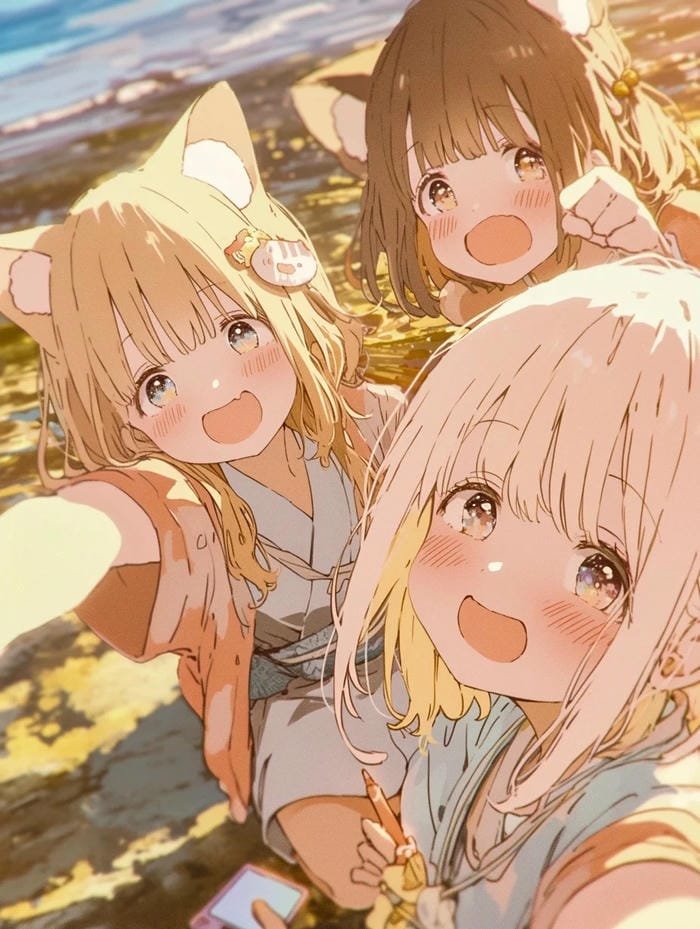 ảnh anime nữ anime tươi sáng