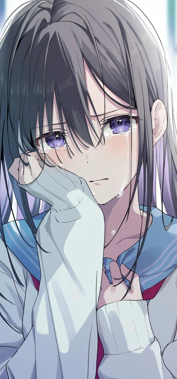 ảnh anime nữ buồn