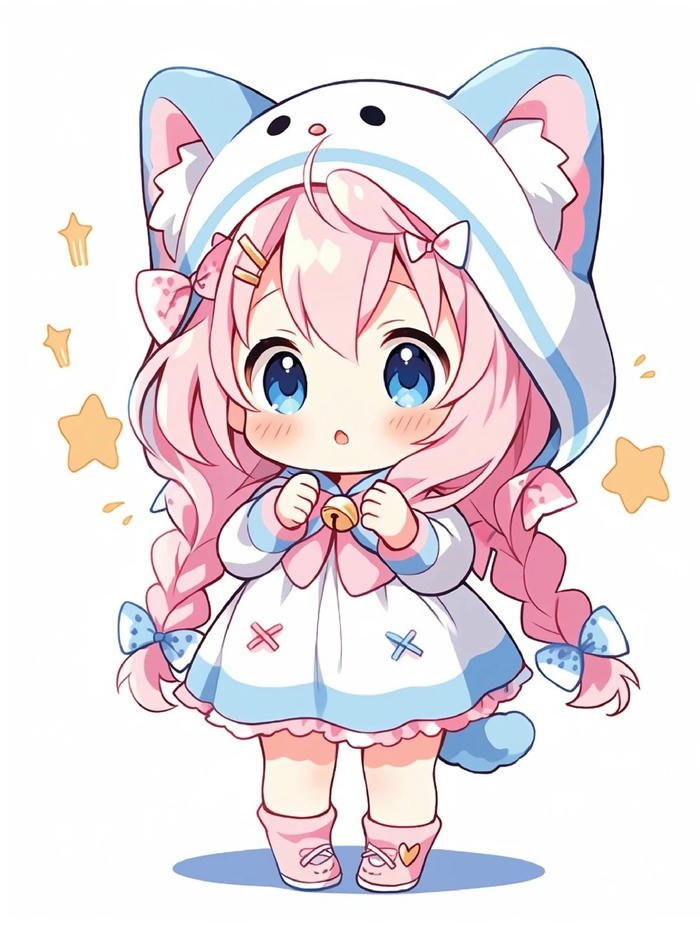 ảnh anime nữ chibi biểu cảm
