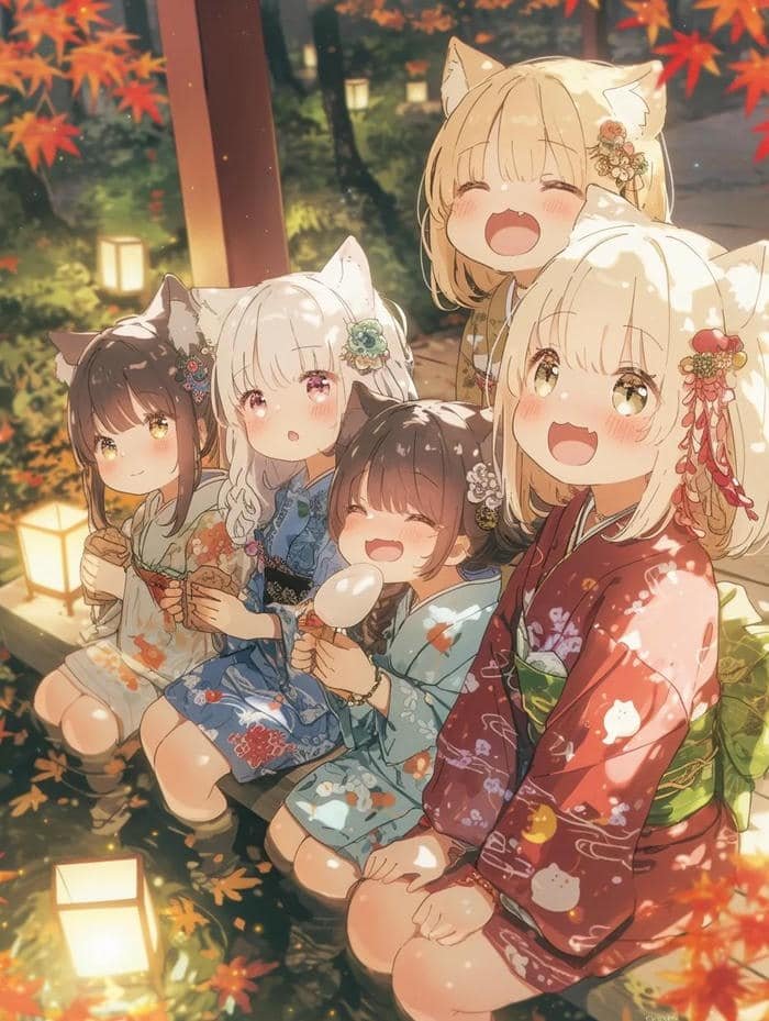 ảnh anime nữ dễ thương ngọt ngào