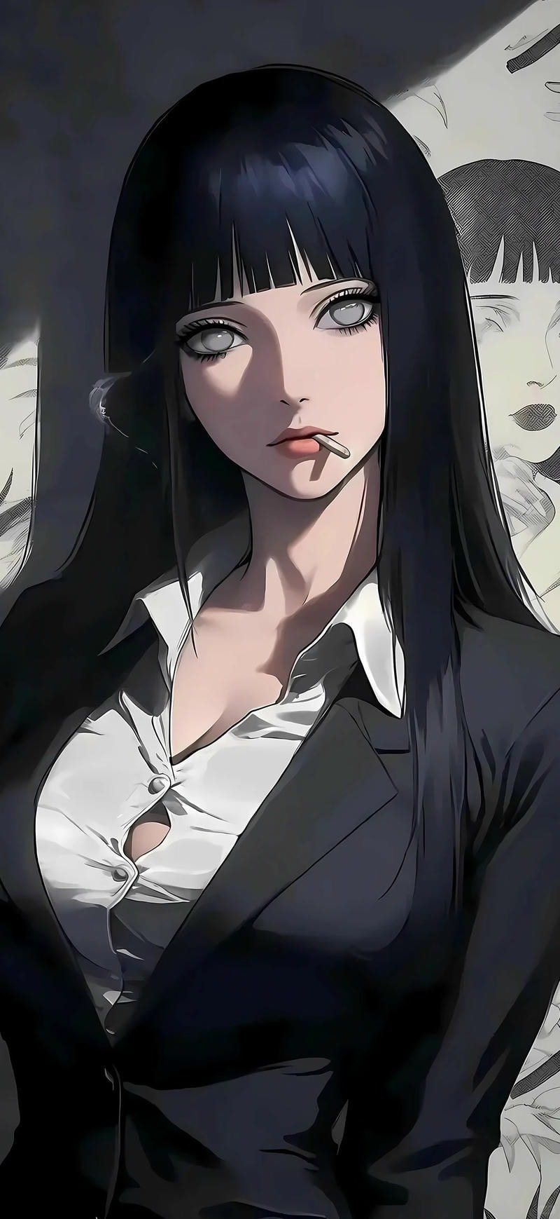 ảnh anime nữ mặt lạnh