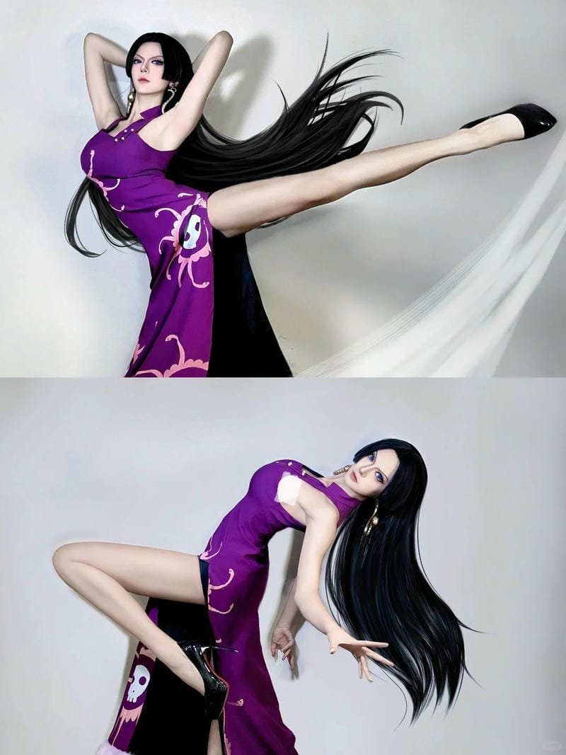 ảnh boa hancock cosplay ánh sáng studio