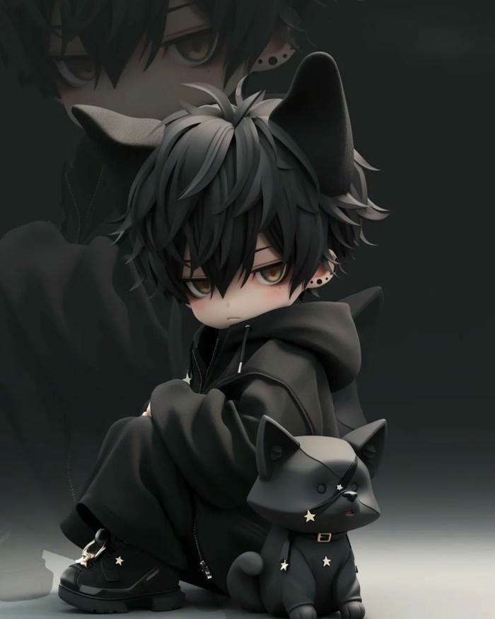 ảnh chibi nam lạnh lùng mini