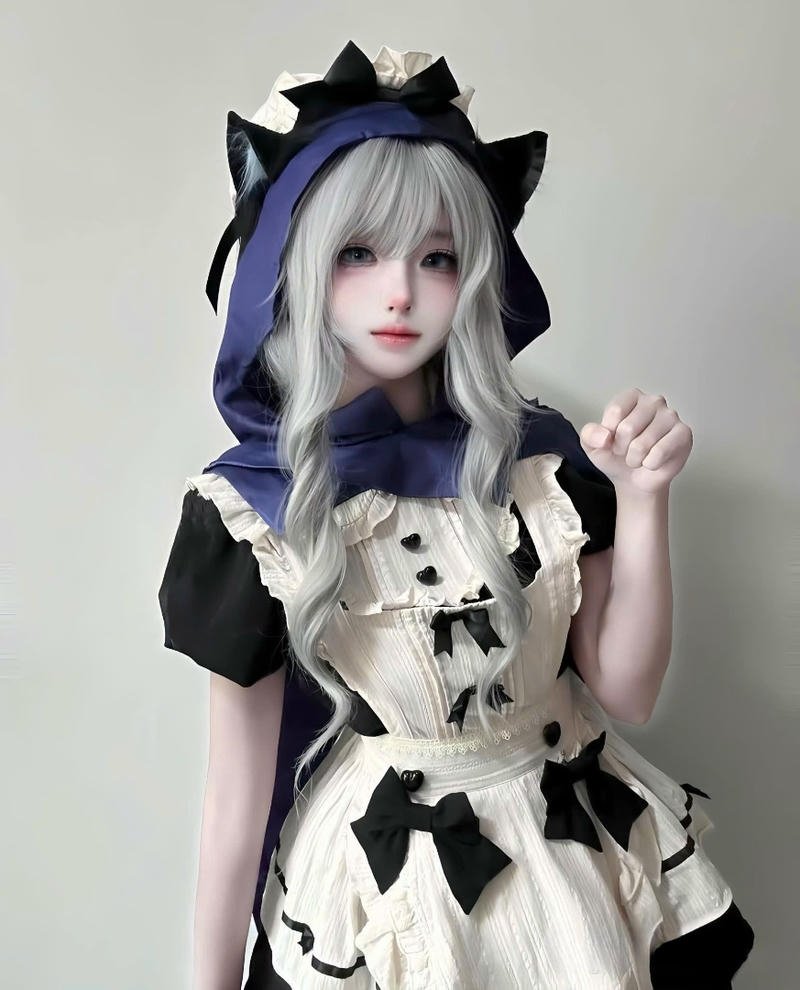 ảnh cosplay hầu gái trẻ trung