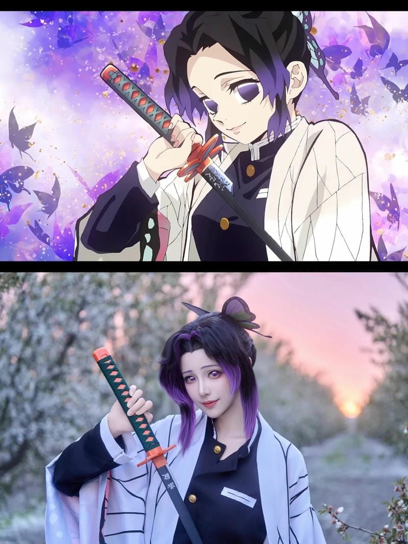 ảnh cosplay shinobu phong cách hiện đại