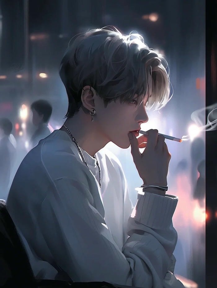 ánh mắt u sầu ảnh anime nam buồn