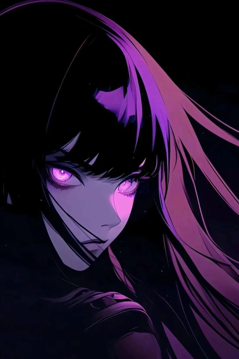anime girl dark cool