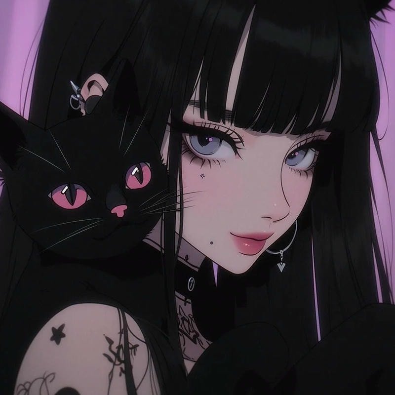 anime girl lạnh lùng cá tính ngầu