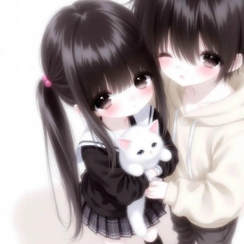 avatar anime đôi nam nữ lãng mạn