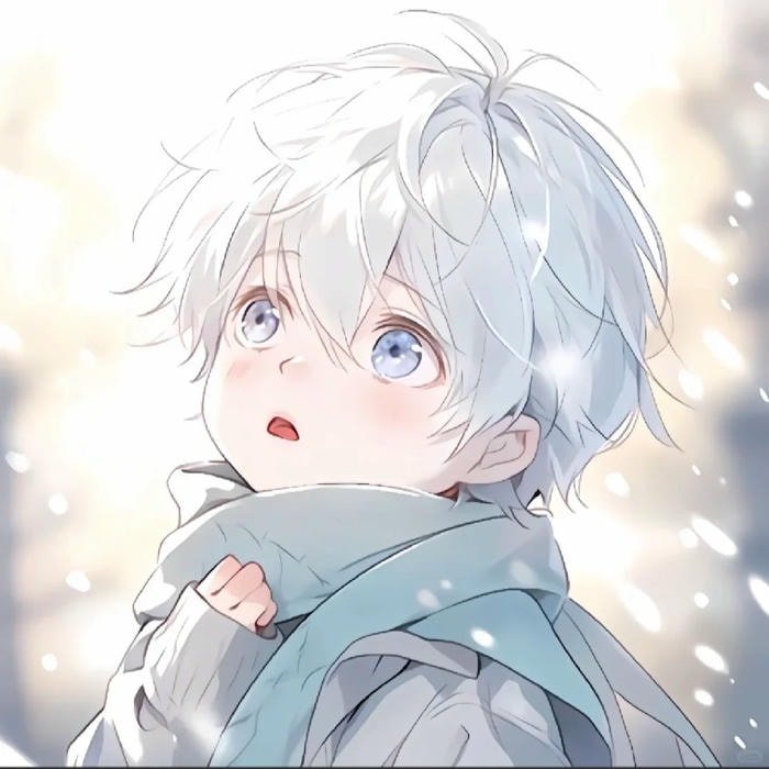 avatar anime nam anime tóc trắng mùa đông