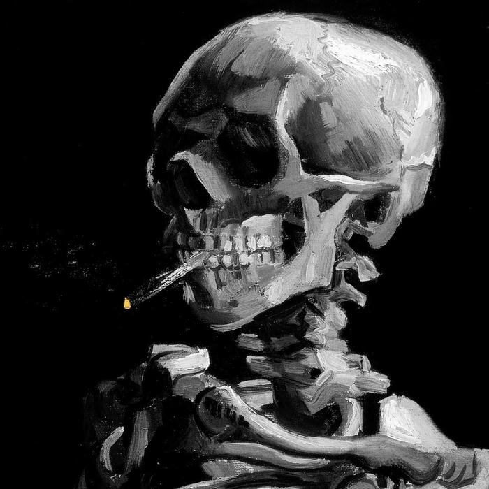 avatar đen trắng phong cách tối giản nghệ thuật