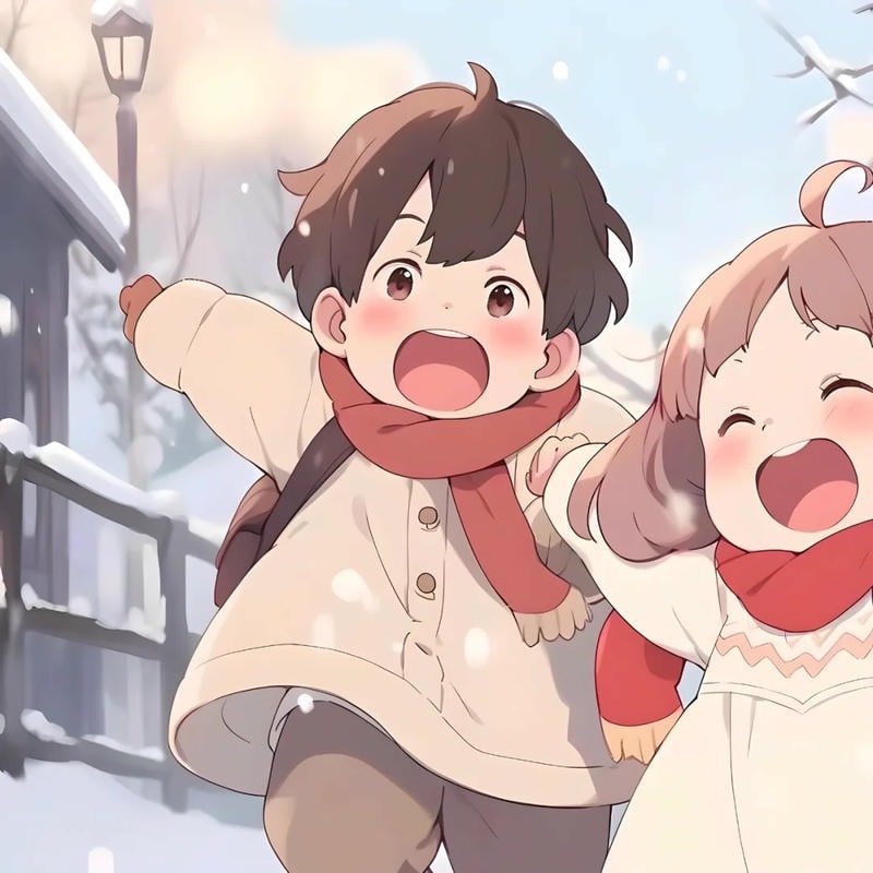 avatar đôi anime nhân v dễ thương