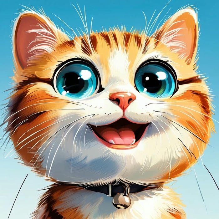 avatar mèo vô tri phong cách hài hước dễ thương
